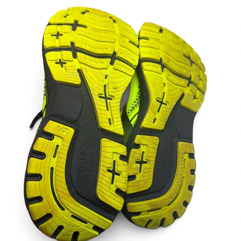 Brooks Ghost 14 Mens Running Shoes Yellow Black Size 11.5